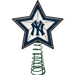 The Memory Company Stars-10" Lighted Navy Blue And White Star Mlb New York Yankees Christmas Tree Topper