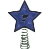 The Memory Company Stars-10" Lighted Navy Blue And Yellow Mosaic Style Star Nhl St. Louis Blues Christmas Tree Topper
