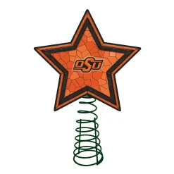The Memory Company Stars-10" Lighted Orange And Black Star Ncaa Oklahoma State Cowboys Christmas Tree Topper
