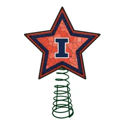 The Memory Company Stars-10" Lighted Orange And Blue Star Ncaa Illinois Fighting Illini Christmas Tree Topper