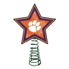The Memory Company Stars-10" Lighted Orange And Purple Star Ncaa Clemson Tigers Mosaic Christmas Tree Topper