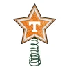 The Memory Company Stars-10" Lighted Orange And White Star Ncaa Tennessee Volunteers Christmas Tree Topper