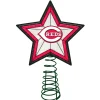 The Memory Company Stars-10" Lighted Pink And Black Star Mlb Cincinnati Reds Christmas Tree Topper
