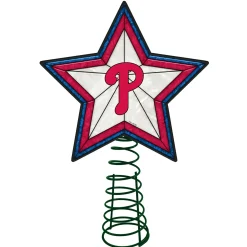 The Memory Company Stars-10" Lighted Pink And Blue Star Mlb Philadelphia Phillies Christmas Tree Topper