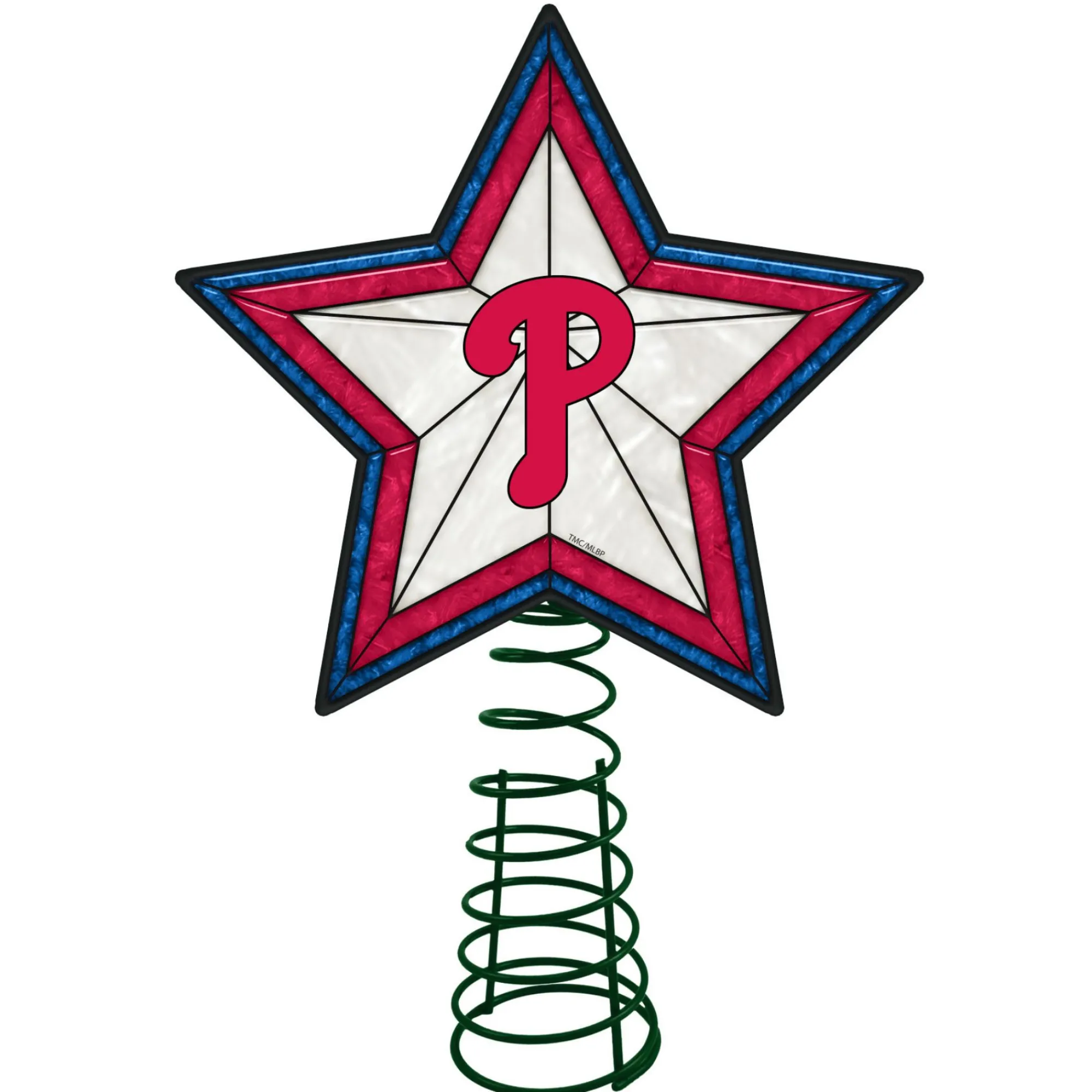 The Memory Company Stars-10" Lighted Pink And Blue Star Mlb Philadelphia Phillies Christmas Tree Topper