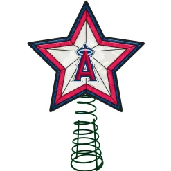 The Memory Company Stars-10" Lighted Pink And White Star Mlb Los Angeles Angels Christmas Tree Topper