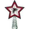 The Memory Company Stars-10" Lighted Red And Black Star Nfl Atlanta Falcons Christmas Tree Topper
