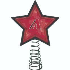 The Memory Company Stars-10" Lighted Red And Black Star Mlb Arizona Diamondbacks Christmas Tree Topper