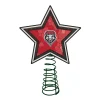 The Memory Company Stars-10" Lighted Red And Black Star Ncaa New Mexico Lobos Christmas Tree Topper