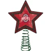 The Memory Company Stars-10" Lighted Red And Black Star Ncaa Ohio State Buckeyes Christmas Tree Topper