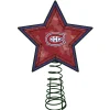 The Memory Company Stars-10" Lighted Red And Blue Mosaic Style Star Nhl Montreal Canadiens Christmas Tree Topper