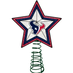The Memory Company Stars-10" Lighted Red And Blue Nfl Houston Texans Christmas Tree Topper