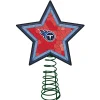 The Memory Company Stars-10" Lighted Red And Blue Star Nfl Tennessee Titans Christmas Tree Topper