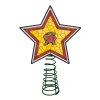 The Memory Company Stars-10" Lighted Red And Brown Star Ncaa Maryland Terrapins Christmas Tree Topper