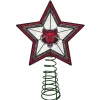 The Memory Company Stars-10" Lighted Red And Gray Star Ncaa Arkansas State Red Wolves Christmas Tree Topper