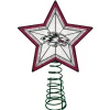 The Memory Company Stars-10" Lighted Red And Gray Star Ncaa New Mexico Lobos Christmas Tree Topper