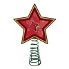 The Memory Company Stars-10" Lighted Red And Orange Star Ncaa Louisville Cardinals Wildcats Christmas Tree Topper
