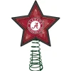 The Memory Company Stars-10" Lighted Red And White Mosaic Style Star Ncaa Alabama Crimson Tide Christmas Tree Topper