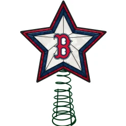 The Memory Company Stars-10" Lighted Red And White Star Mlb Boston Red Sox Christmas Tree Topper