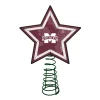 The Memory Company Stars-10" Lighted Red And White Star Ncaa Mississippi State Bulldogs Christmas Tree Topper