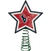 The Memory Company Stars-10" Lighted Red And White Star Nfl Houston Texans Mosaic Christmas Tree Topper
