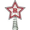 The Memory Company Stars-10" Lighted Red And White Star Ncaa Rutgers Scarlet Knights Christmas Tree Topper