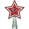 The Memory Company Stars-10" Lighted Red And White Star Nfl Atlanta Falcons Christmas Tree Topper
