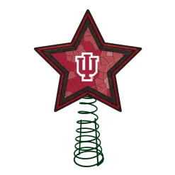 The Memory Company Stars-10" Lighted Red And White Star Ncaa Indiana Hoosiers Christmas Tree Topper