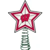 The Memory Company Stars-10" Lighted Red And White Star Ncaa Wisconsin Badgers Christmas Tree Topper