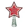The Memory Company Stars-10" Lighted Red And White Star Ncaa Nc State Wolfpack Christmas Tree Topper