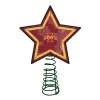 The Memory Company Stars-10" Lighted Red And Yellow Star Ncaa Iowa State Cyclones Christmas Tree Topper