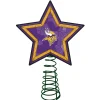 The Memory Company Stars-10" Lighted Violet And Yellow Star Nfl Minnesota Vikings Christmas Tree Topper