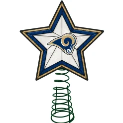 The Memory Company Stars-10" Lighted White And Blue Star Nfl Los Angeles Rams Christmas Tree Topper
