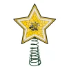 The Memory Company Stars-10" Lighted Yellow And Black Star Ncaa Wichita State Shockers Christmas Tree Topper