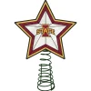 The Memory Company Stars-10" Lighted Yellow And Pink Star Ncaa Iowa State Cyclones Christmas Tree Topper