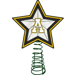 The Memory Company Stars-10" Lighted Yellow And White Star Ncaa Appalachian State Mountaineers Christmas Tree Topper
