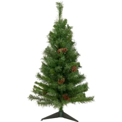 Northlight Unlit-3' Medium Black River Pine Artificial Christmas Tree - Unlit