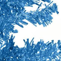 National Tree Unlit-2.5' Medium Blue Tinsel Artificial Christmas Tree - Unlit