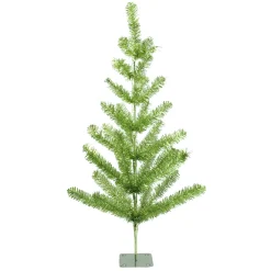 Northlight Unlit-3' Medium Green Tinsel Pine Twig Artificial Christmas Tree - Unlit