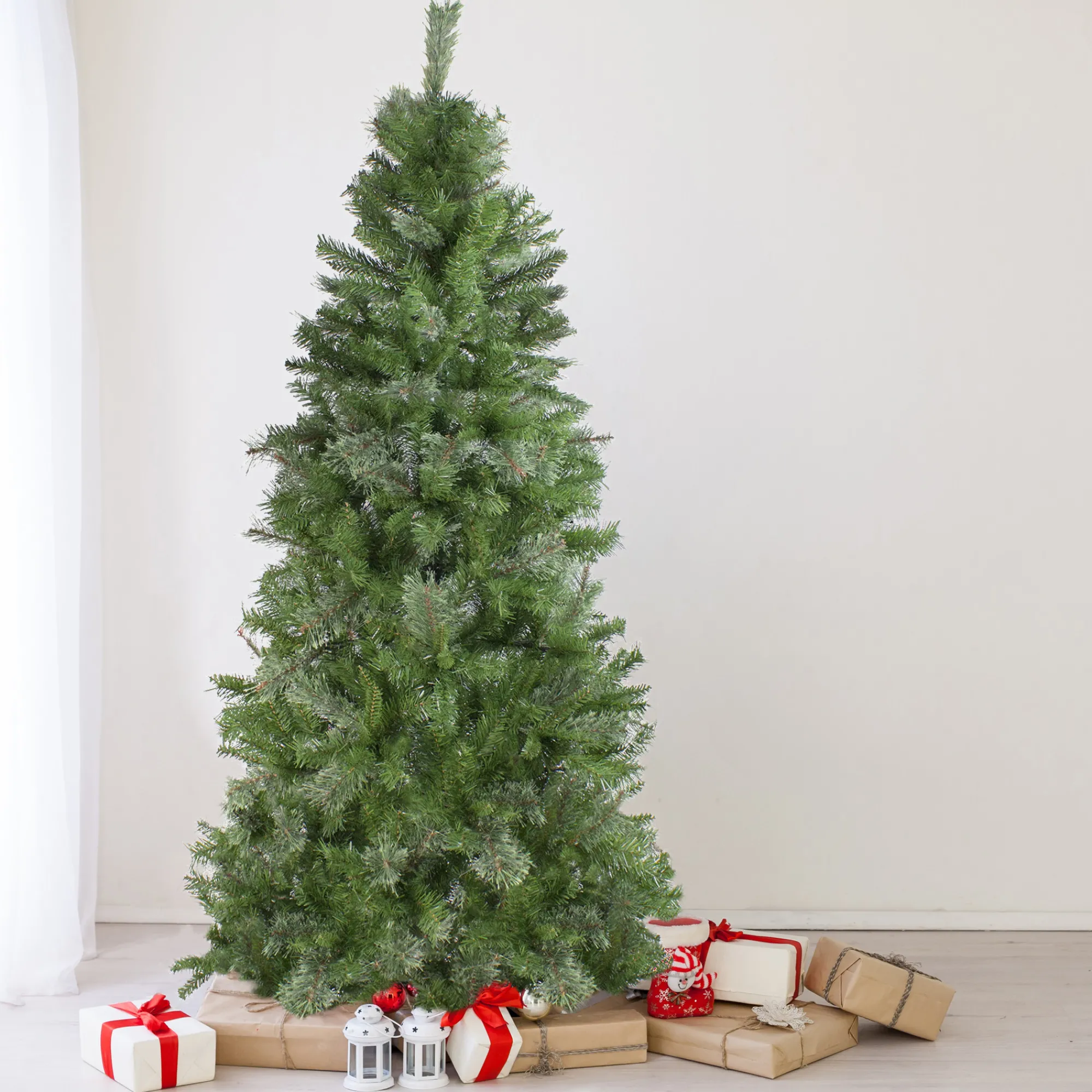 Northlight Unlit-6.5' Medium Mixed Cashmere Pine Artificial Christmas Tree - Unlit