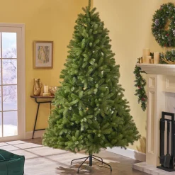 Contemporary Home Living Unlit-9' Medium Mixed Spruce Hinged Artificial Christmas Tree - Unlit