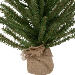 Northlight Unlit-3' Medium Scottsdale Pine Artificial Christmas Tree In Burlap Base - Unlit