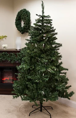 Bright Gate Unlit-7.5' Medium Traditional Mixed Pine Artificial Christmas Tree - Unlit
