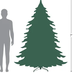 Northlight Unlit-7' Metallic Platinum Artificial Tinsel Christmas Tree - Unlit