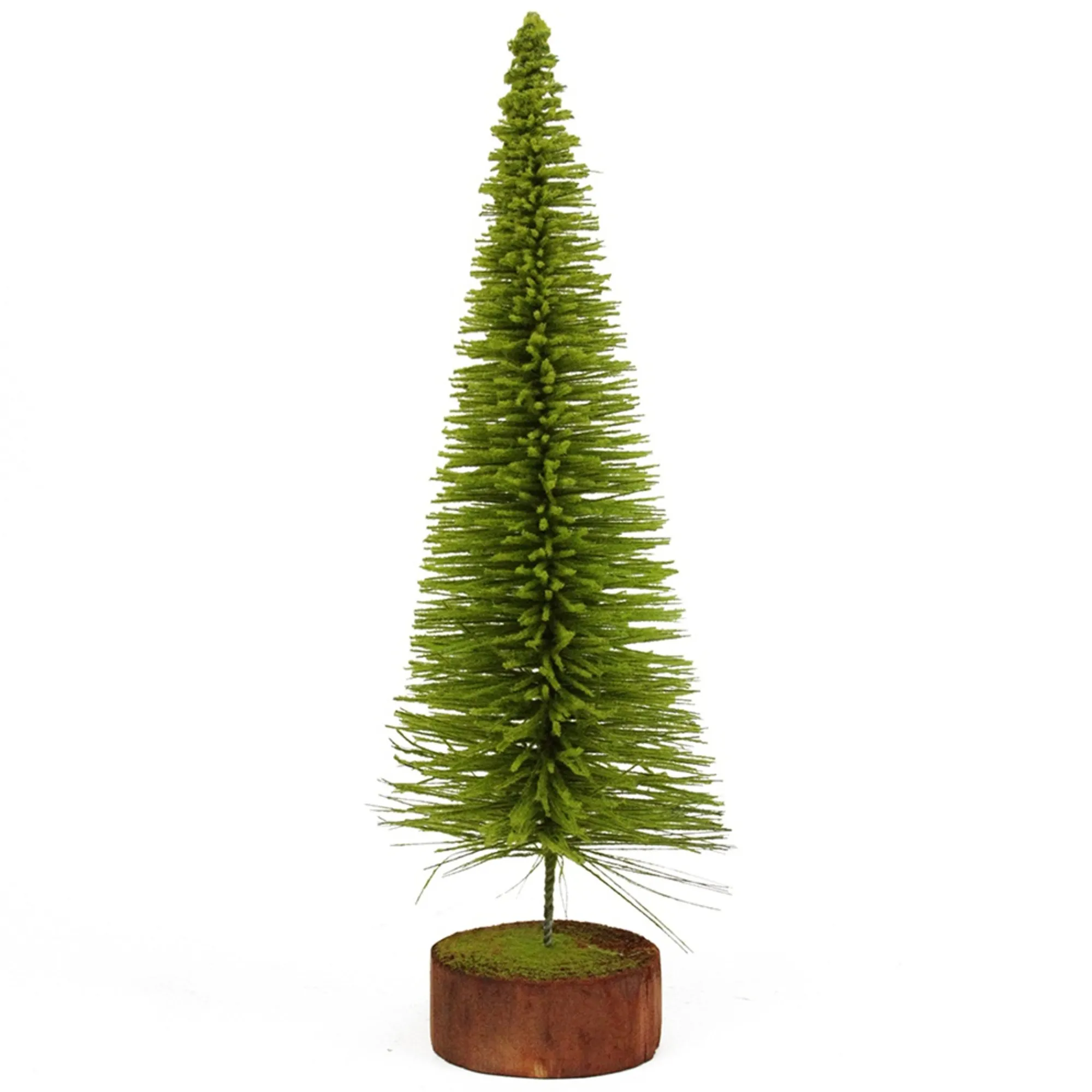 Vickerman Unlit-20" Moss Green Pine Pencil Artificial Village Christmas Tree - Unlit