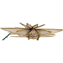 Kurt Adler Stars-10" Multi-Point Star Of Bethlehem Glass Gem Christmas Tree Topper, Clear Lights