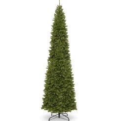 CC Christmas Decor Unlit-12' North Valley Spruce Pencil Slim Artificial Christmas Tree - Unlit