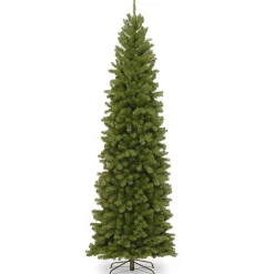 CC Christmas Decor Unlit-10' North Valley Spruce Pencil Slim Artificial Christmas Tree - Unlit
