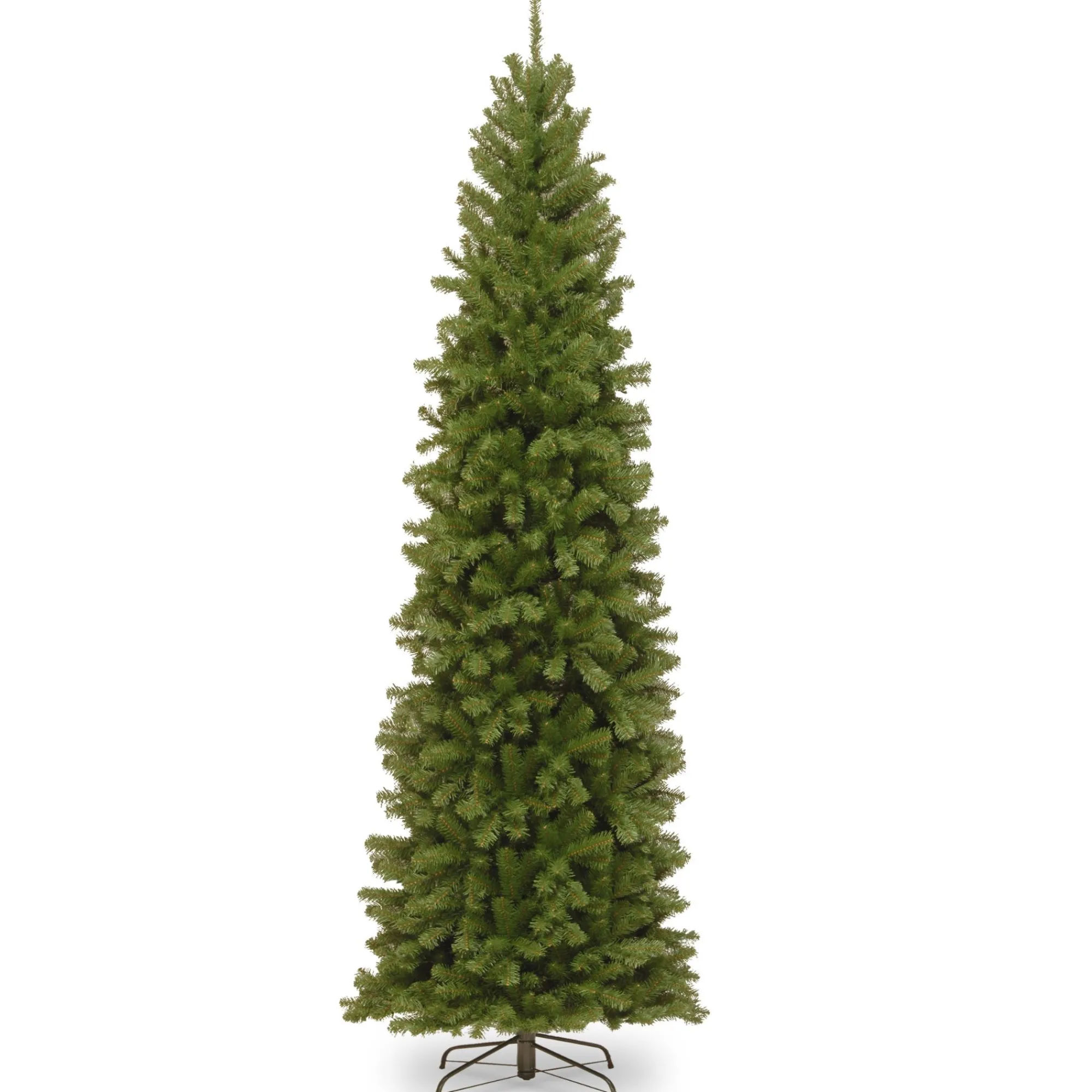CC Christmas Decor Unlit-10' North Valley Spruce Pencil Slim Artificial Christmas Tree - Unlit