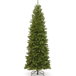 CC Christmas Decor Unlit-7.5' North Valley Spruce Slim Artificial Christmas Tree – Unlit